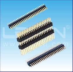 1.00mm間距 雙排針 雙塑 180度/1.00mm Pin Header Dual Row Two Layer Straight
