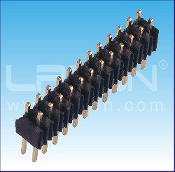 2.00mm間距 雙排針 180度 塑高4.0mm/2.00mm Pin Header Dual Row Straight H=4.00mm