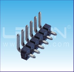 3.96mm間距 單排針 90度/3.96mm Pin Header Single Row Right Angle
