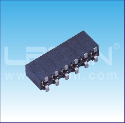 3.96mm間距 單排母 貼片 U型 塑高=8.90mm/3.96mm Pitch Female Header Single Row SMT U Type H=8.90mm