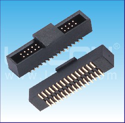 1.27*2.54mm間距 簡(jiǎn)牛 貼片 塑高=5.9mm 配IDC / 1.27*2.54mm Pitch Box Header SMT H=5.9mm