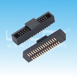 1.27mm間距 簡(jiǎn)牛 貼片 塑高=4.9mm 配IDC / 1.27mm Pitch Box Header SMT H=4.9mm