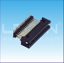 1.27mm間距 簡(jiǎn)牛 貼片 加塑膠 塑高=5.7mm 配排母 / 1.27mm Pitch Box Header SMT Two Layer H=5.7mm