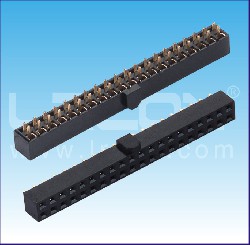 2.54mm間距 雙排母 180度  U型 防呆 塑高=5.00mm
