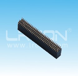 1.27mm間距 雙排母 180度 Y型 塑高=4.6mm /  1.27mm Pitch Female Header Dual Row Straight Y Type H=4.6mm
