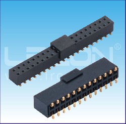 2.54mm間距 雙排母 貼片  U型 塑高=7.10mm / 2.54mm Pitch Female Header Dual Row SMT  U Type H=7.10mm