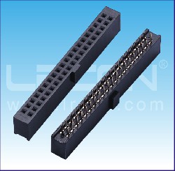 2.54mm間距 雙排母 180度  帶半凸 Y型 塑高=8.50mm