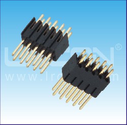 2.54mm間距 雙排針  180度 塑高7.4mm/2.54mm Pin Header Dual Row Straight H=7.40mm