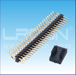 2.00mm間距 雙排針 臥式 貼片 塑高2.00mm/2.00mm Pin Header Dual Row Right Angle SMT H=2.00mm