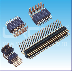 1.27mm*2.54間距 雙排針 90度/1.27*2.54mm Pin Header Dual Row Right Angle