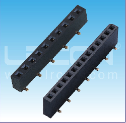 2.54mm間距 單排母 貼片 U型 正反腳位 塑高=3.55mm /2.54mm Pitch Female Header Single Row SMT U Type  Pros and cons
